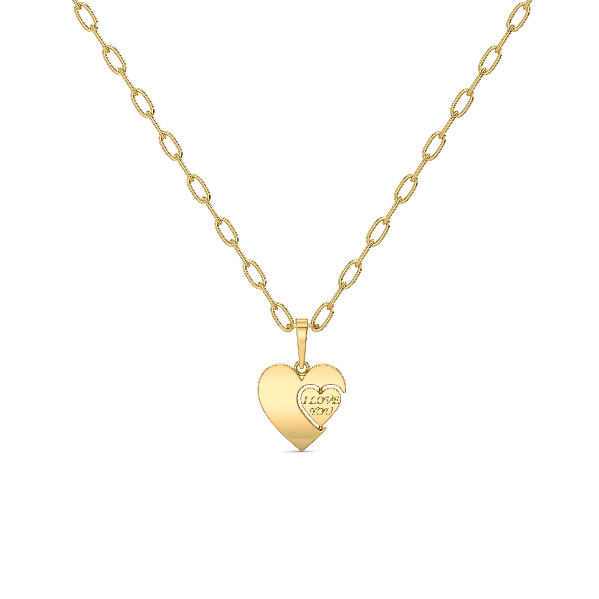 Flip of Love - Lab Diamond Necklace Secondary image