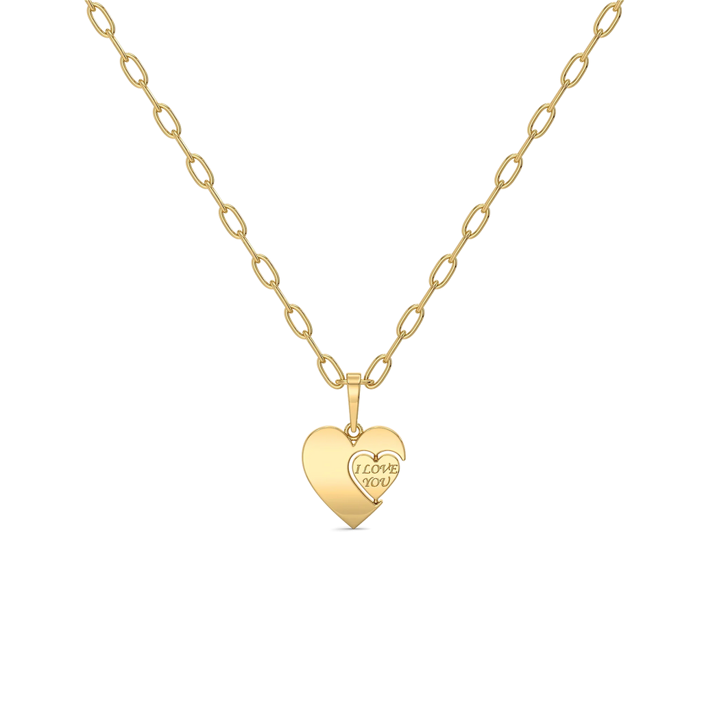 Flip of Love - Lab Diamond Necklace