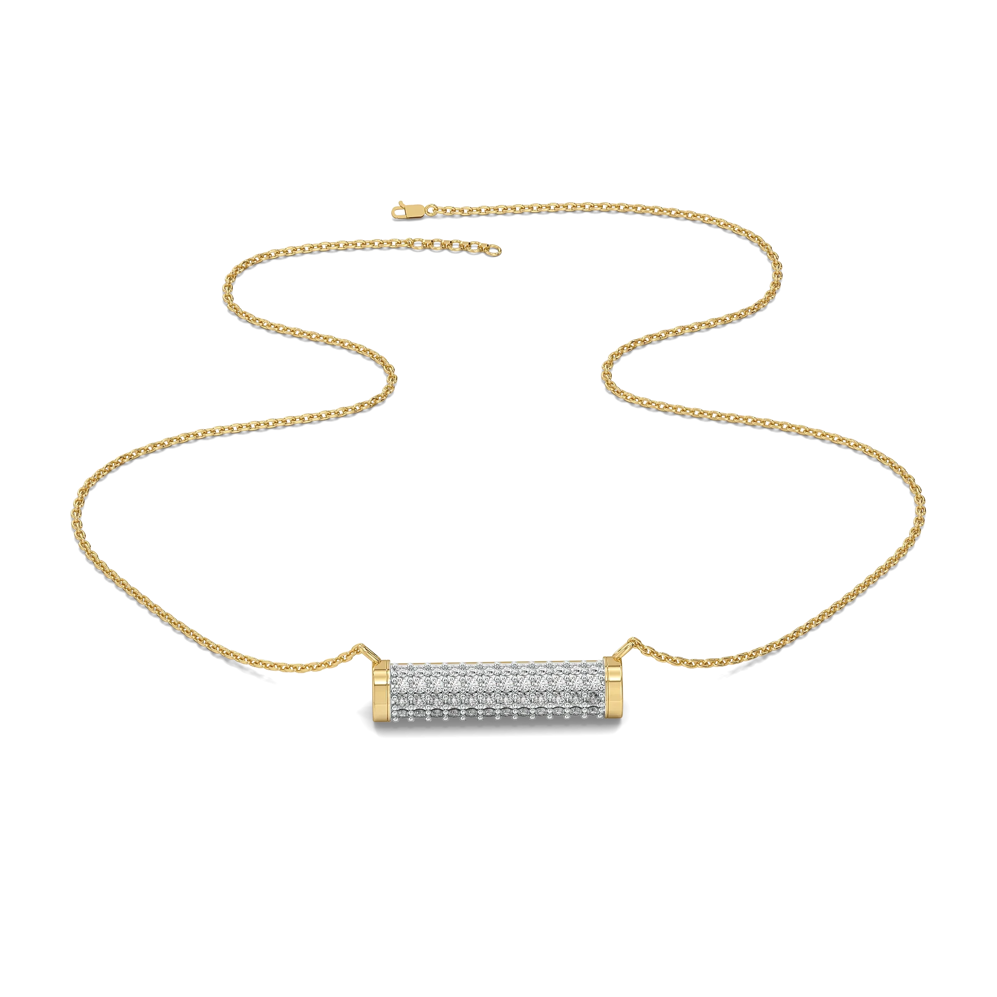 Love Bar - Lab Diamond Necklace