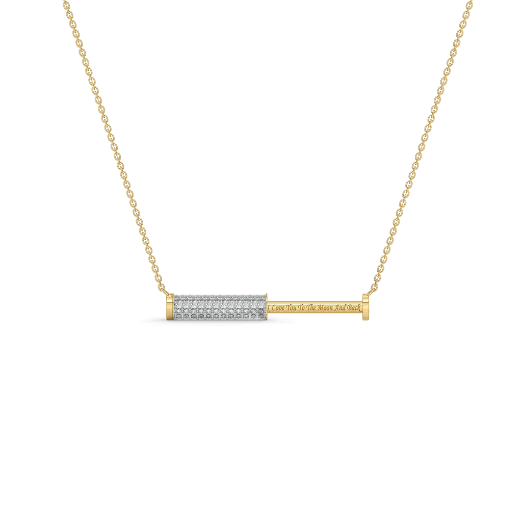 Love Bar - Lab Diamond Necklace