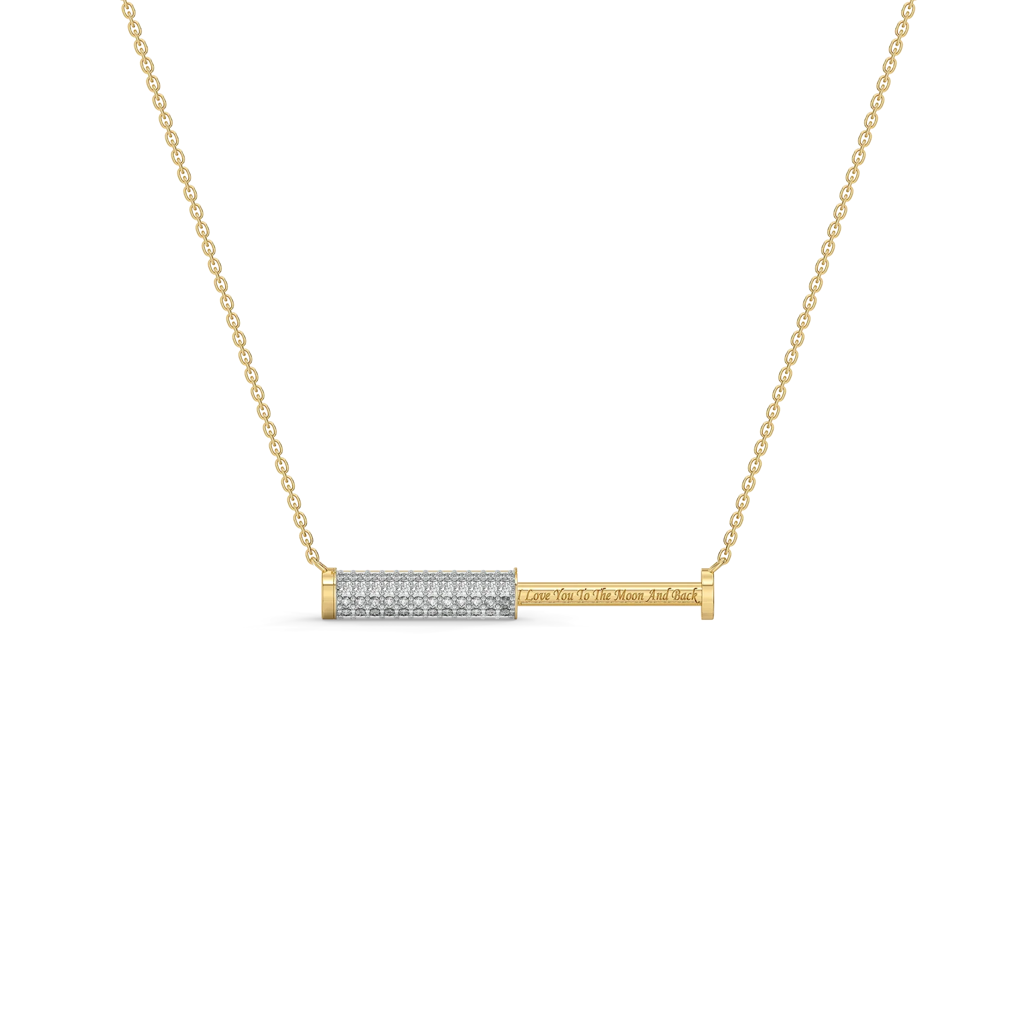 Love Bar - Lab Diamond Necklace