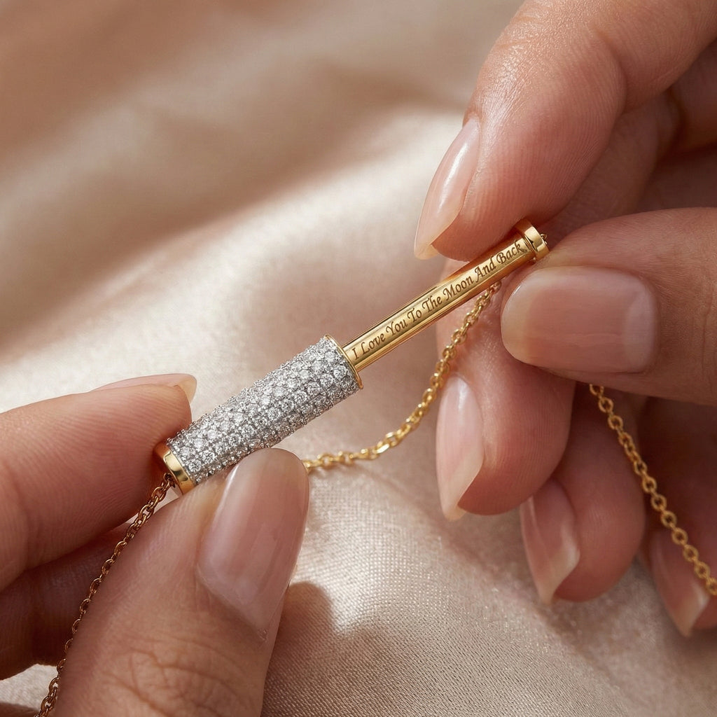 Love Bar - Lab Diamond Necklace