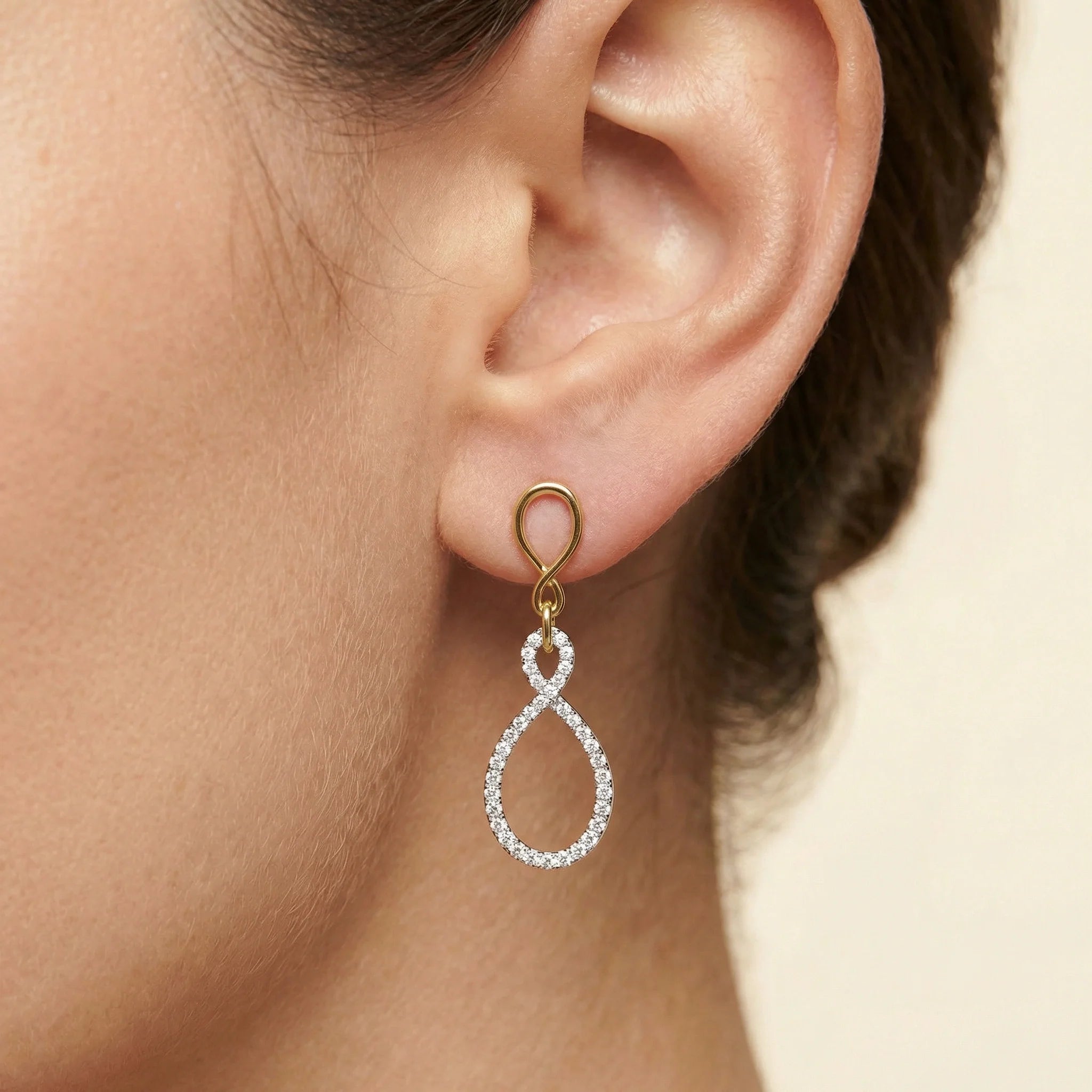 Endless You - Lab Diamond Drop Earrings Secondary image