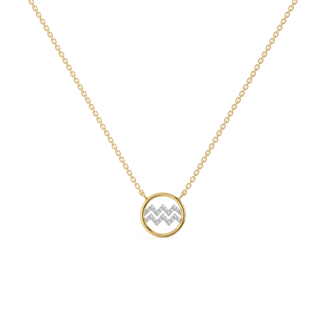 Aquarius Flow - Lab Diamond Necklace