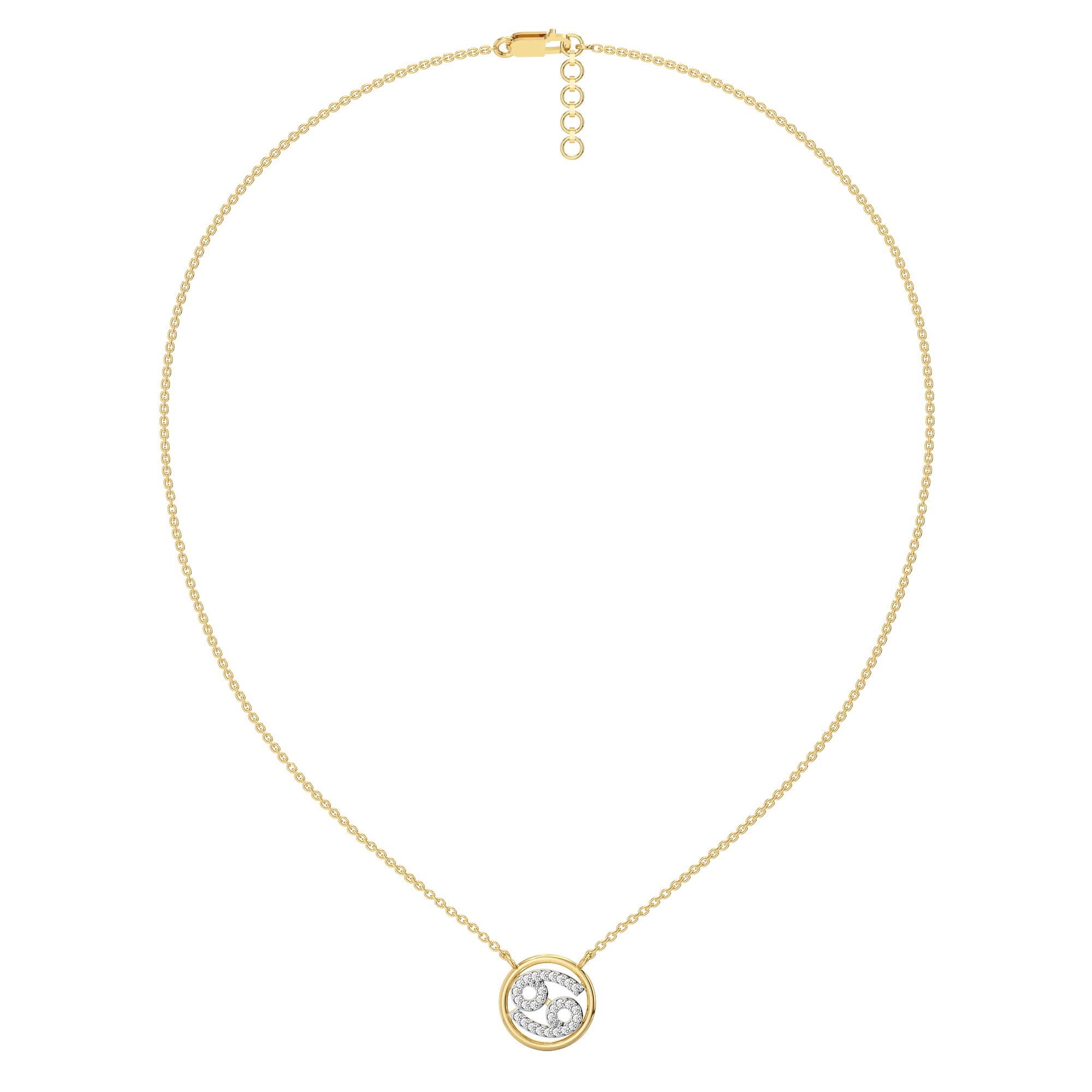 Cancer Moon - Lab Diamond Necklace