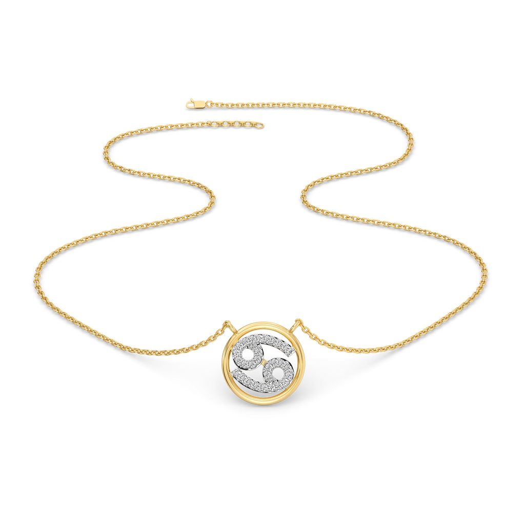 Cancer Moon - Lab Diamond Necklace