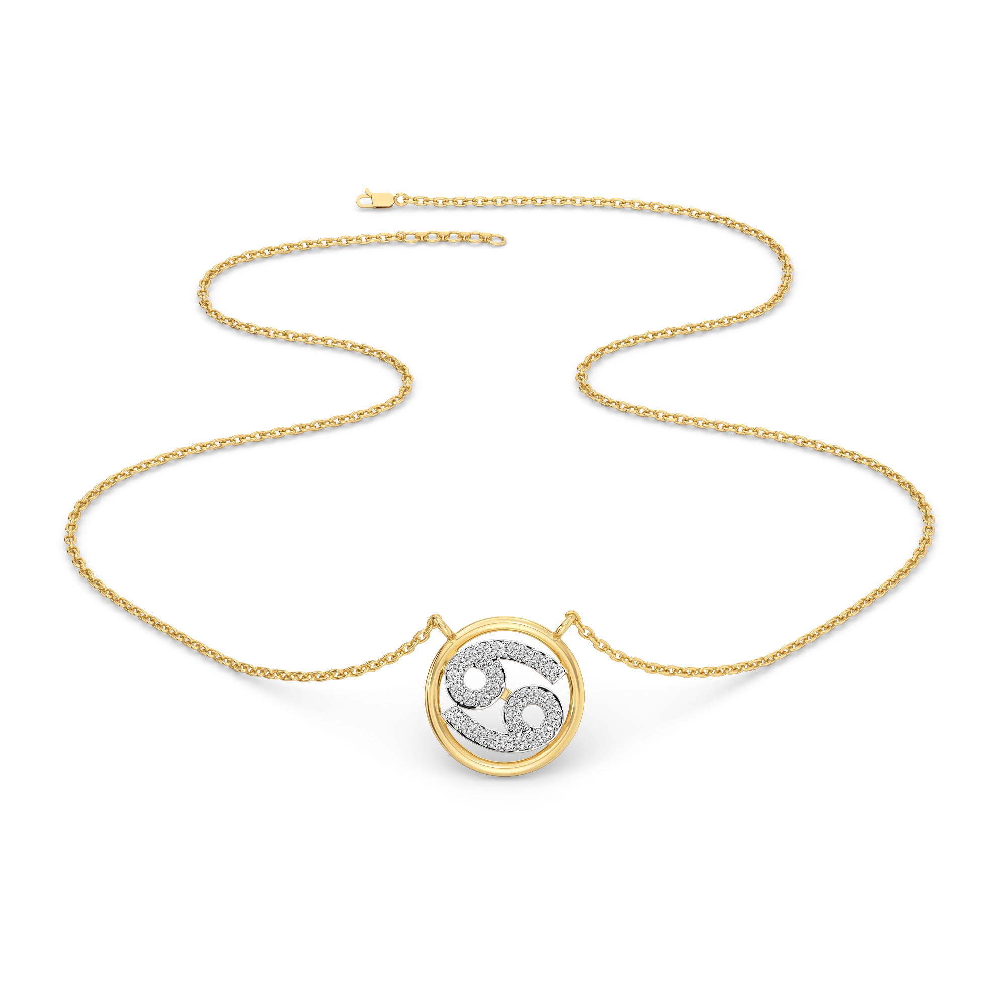 Cancer Moon - Lab Diamond Necklace