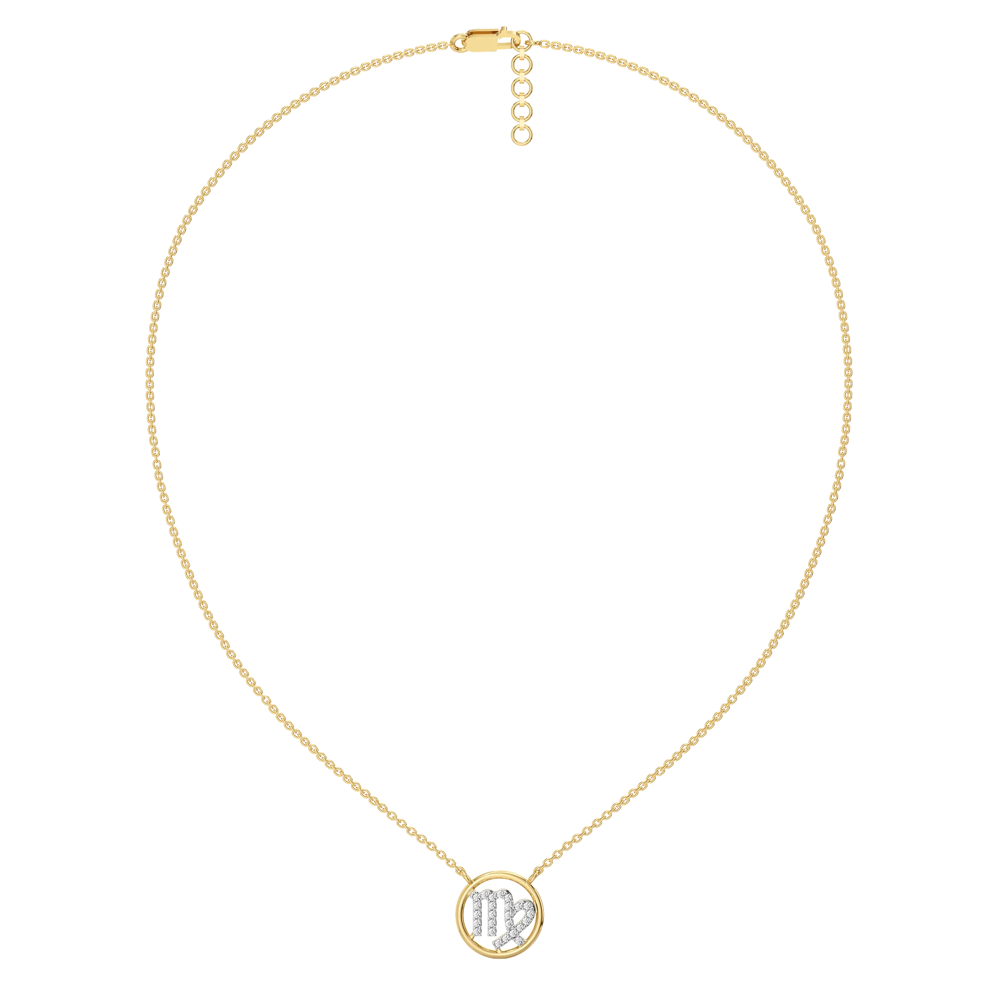 Virgo Aura - Lab Diamond Necklace