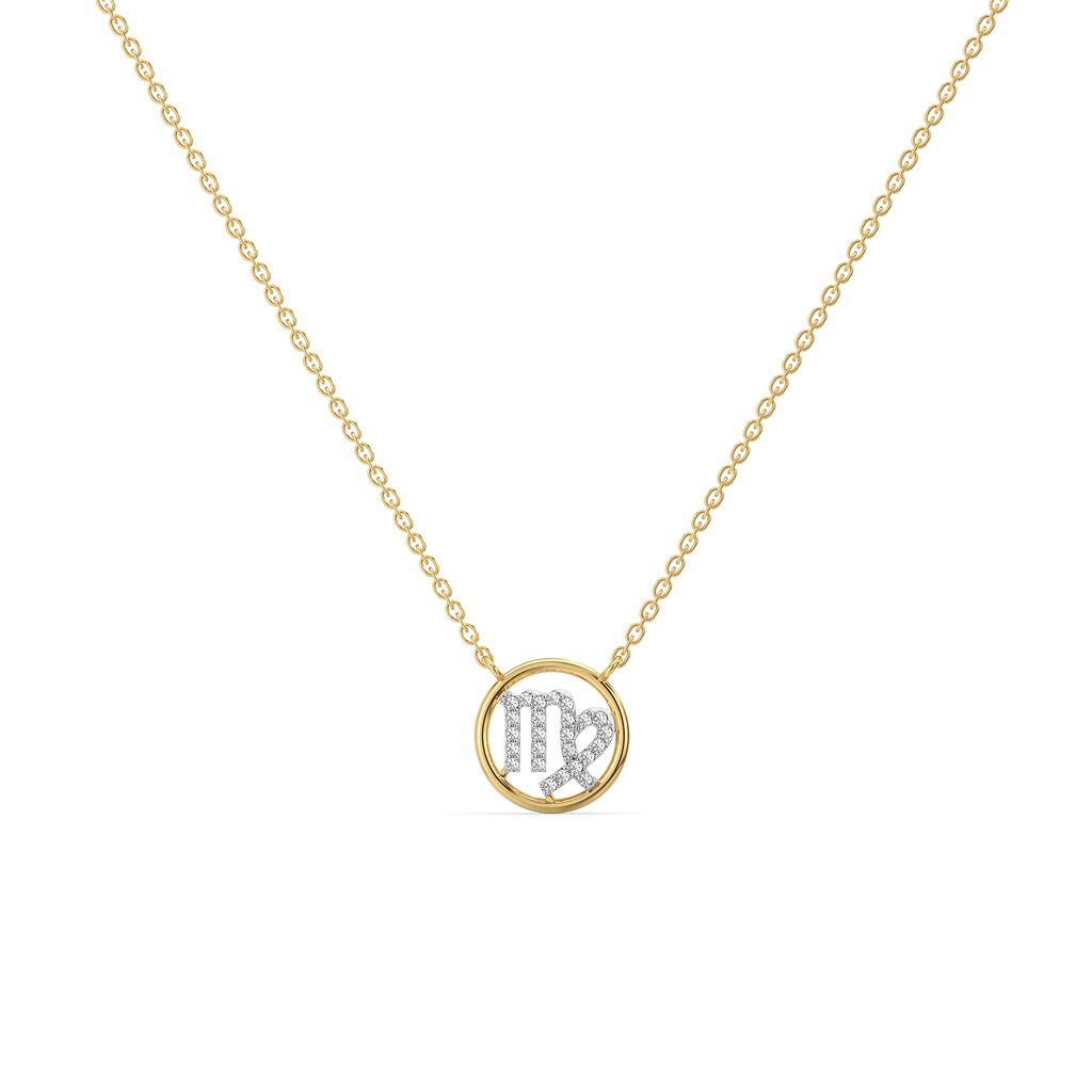 Virgo Aura - Lab Diamond Necklace