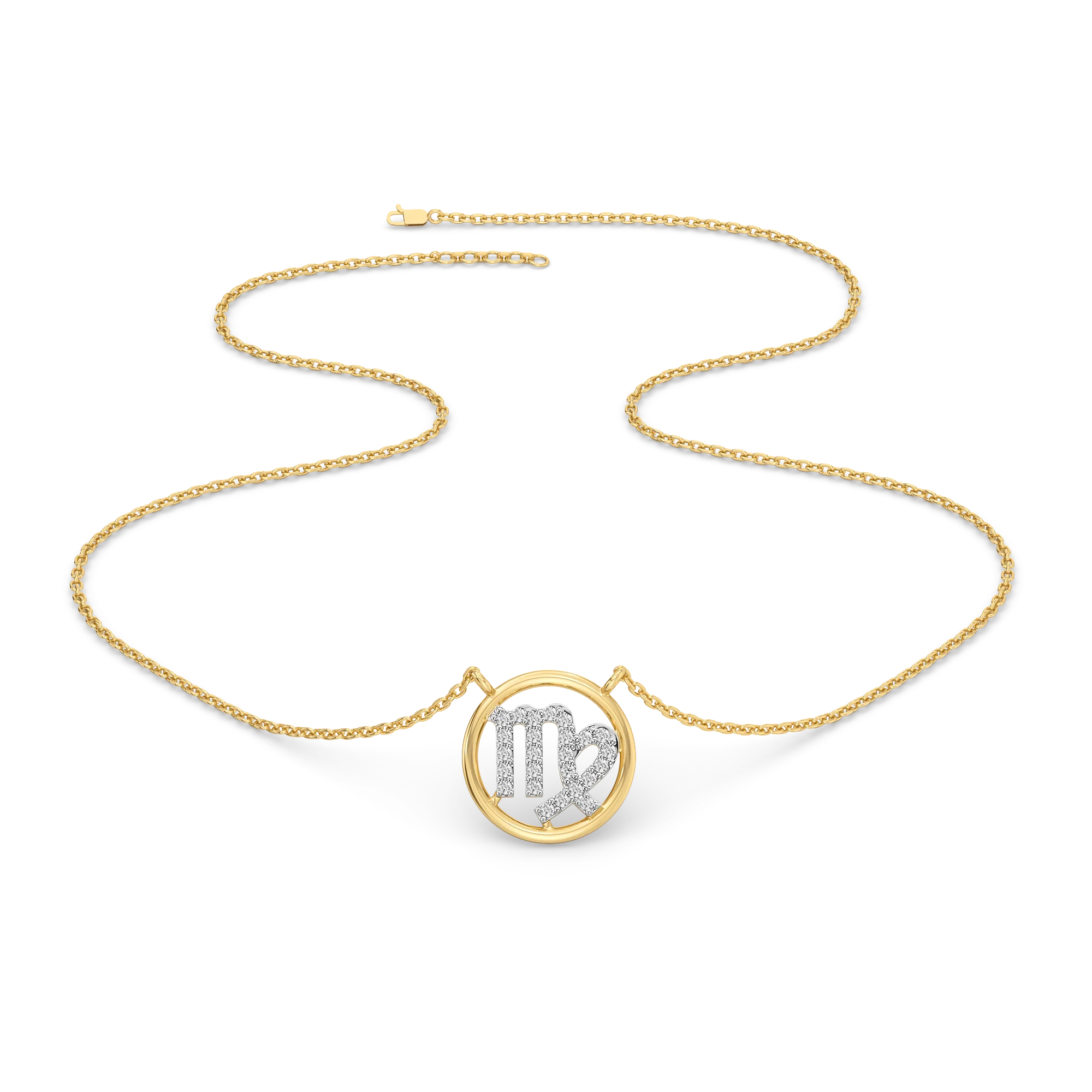 Virgo Aura - Lab Diamond Necklace