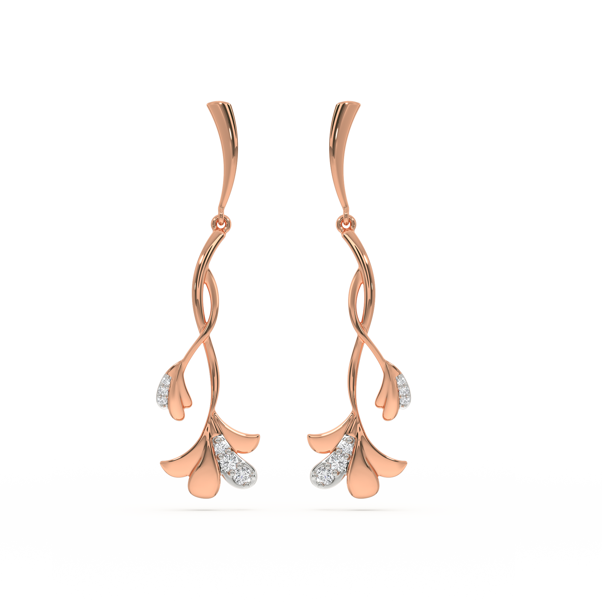 Lilac Whisper - Lab Diamond Drop Earrings