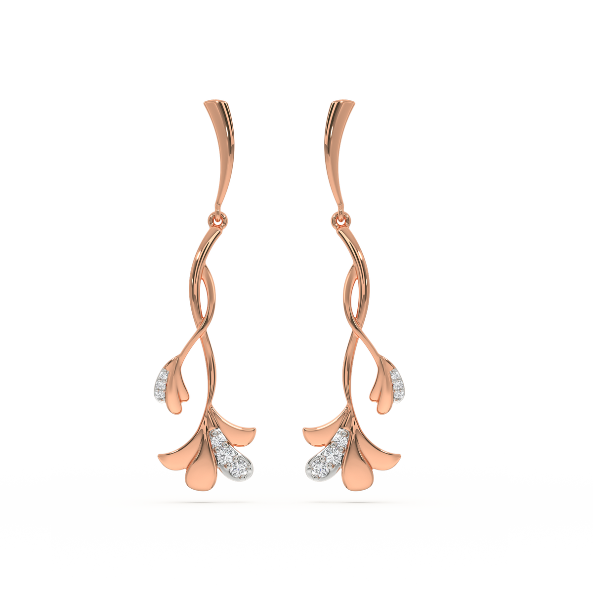 Lilac Whisper - Lab Diamond Drop Earrings
