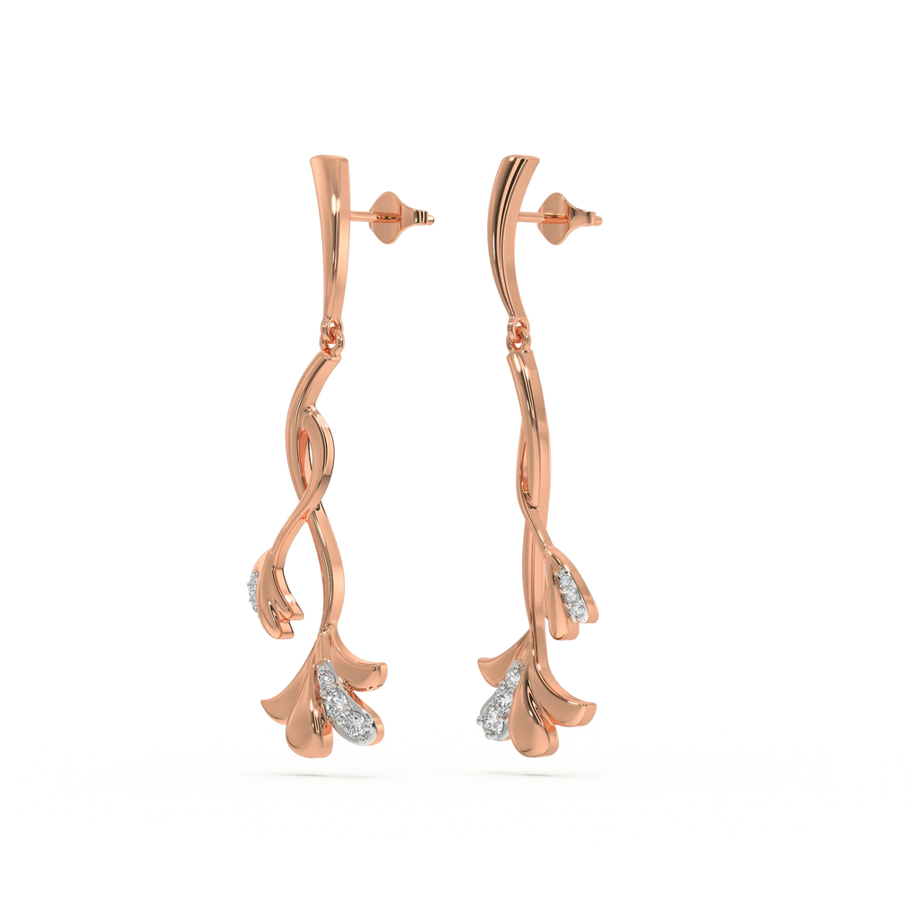 Lilac Whisper - Lab Diamond Drop Earrings