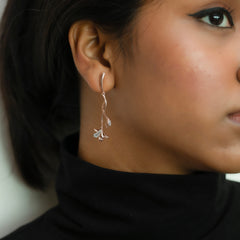 Lilac Whisper - Lab Diamond Drop Earrings