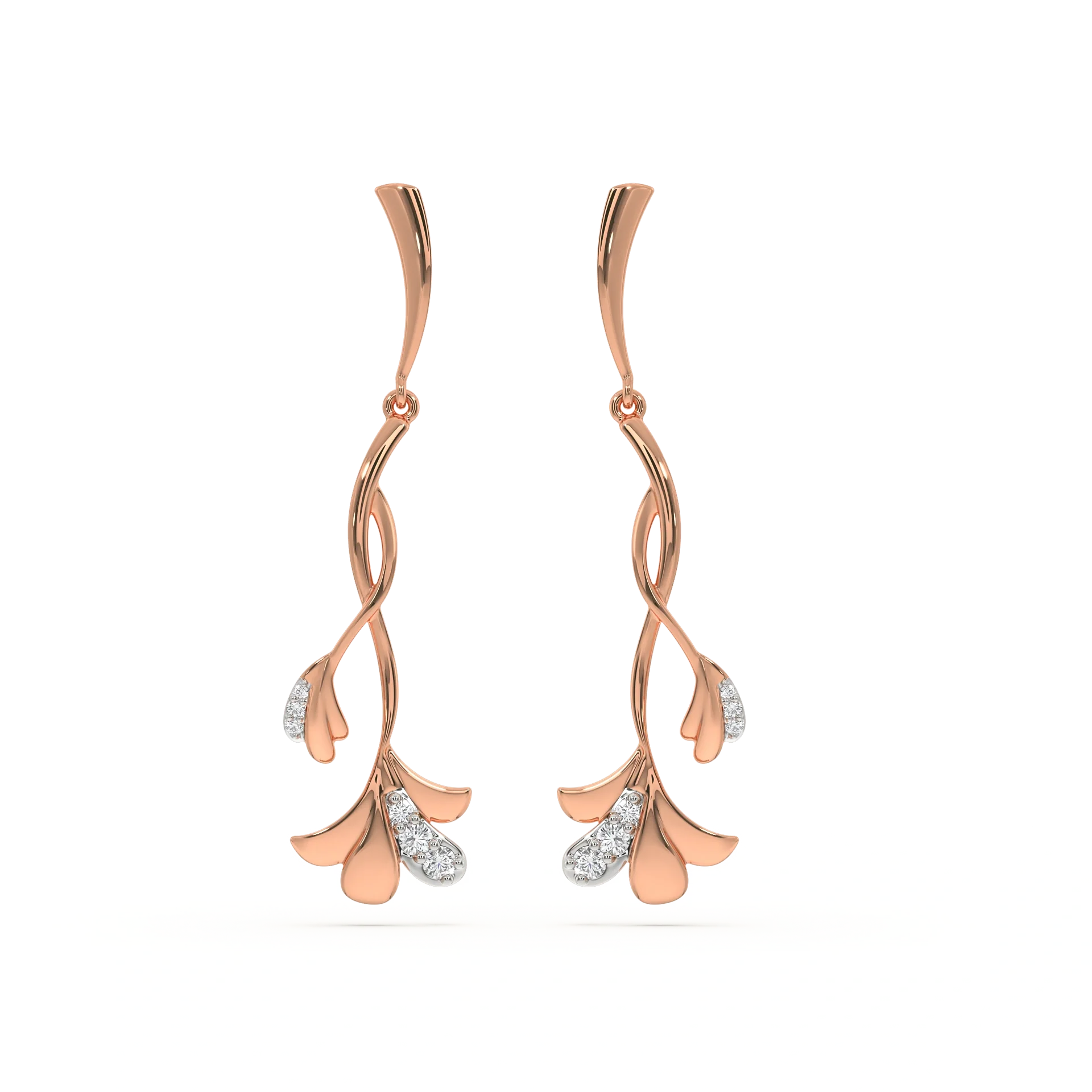 Lilac Whisper - Lab Diamond Drop Earrings Main image