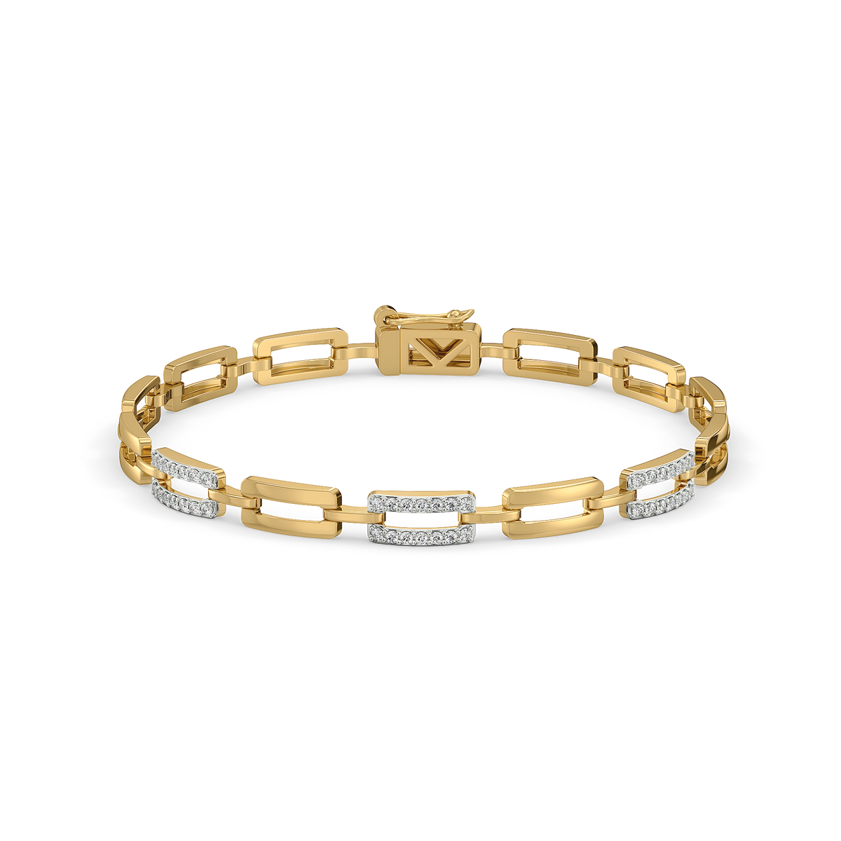 Linkin' It Up - Lab Diamond Chain Bracelet