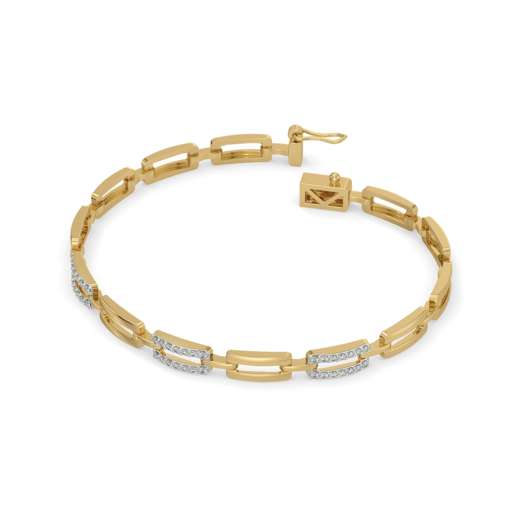 Linkin' It Up - Lab Diamond Chain Bracelet