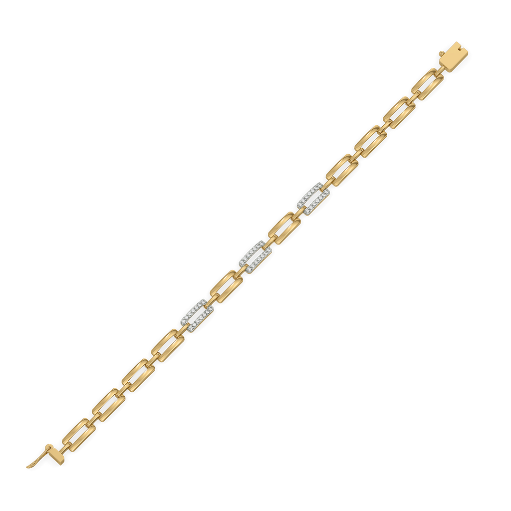 Linkin' It Up - Lab Diamond Chain Bracelet
