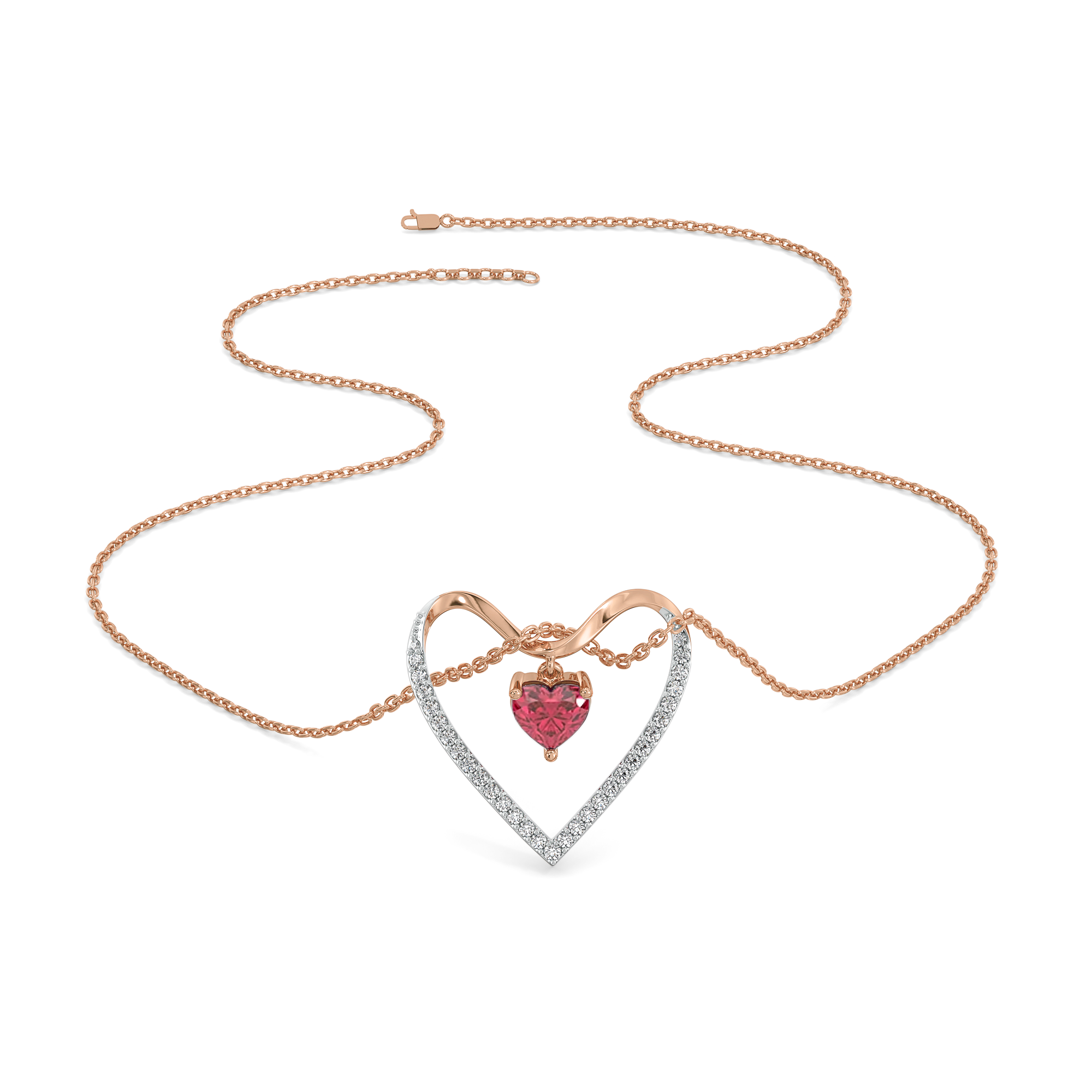 "Love on a String" - Lab Diamond Necklace Secondary image