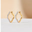 Lucky Clover Huggies - Lab Diamond Earrings