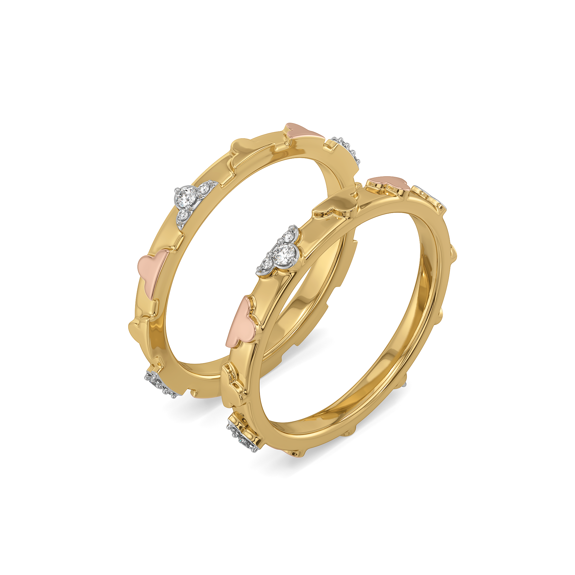 Lucky Stack - Lab Diamond Clover Ring Main image