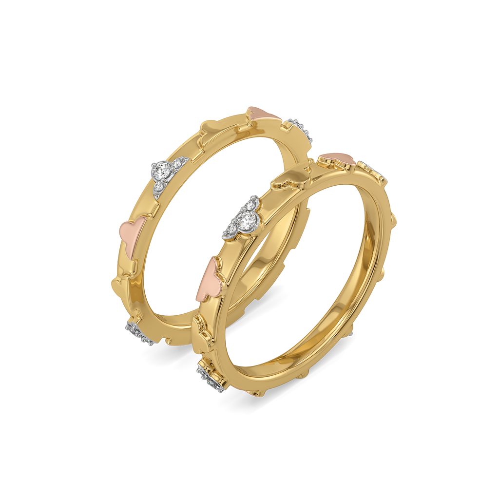 Lucky Stack - Lab Diamond Clover Ring