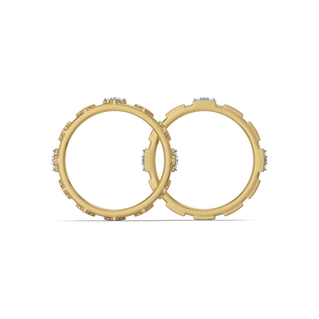 Lucky Stack - Lab Diamond Clover Ring