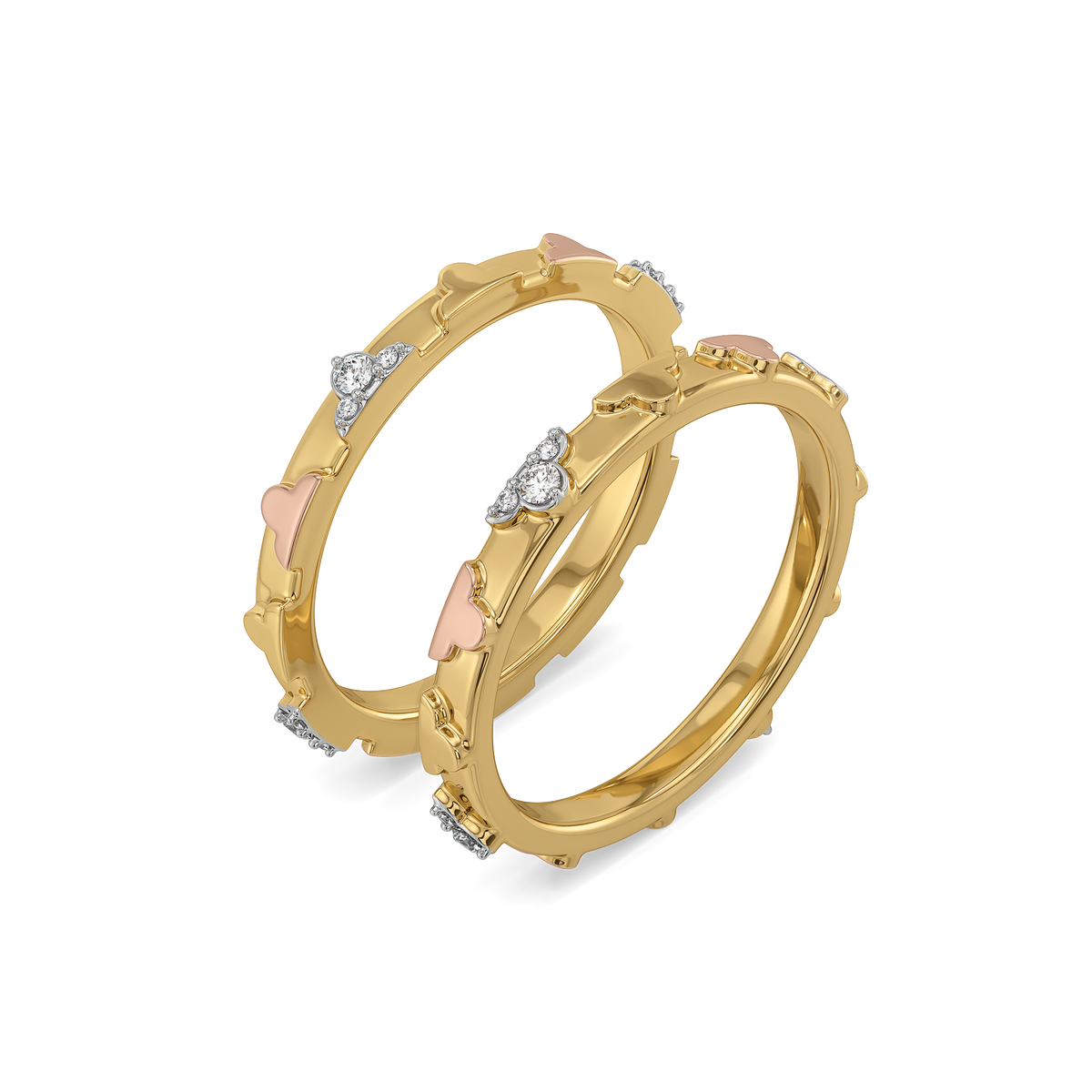 Lucky Stack - Lab Diamond Clover Ring