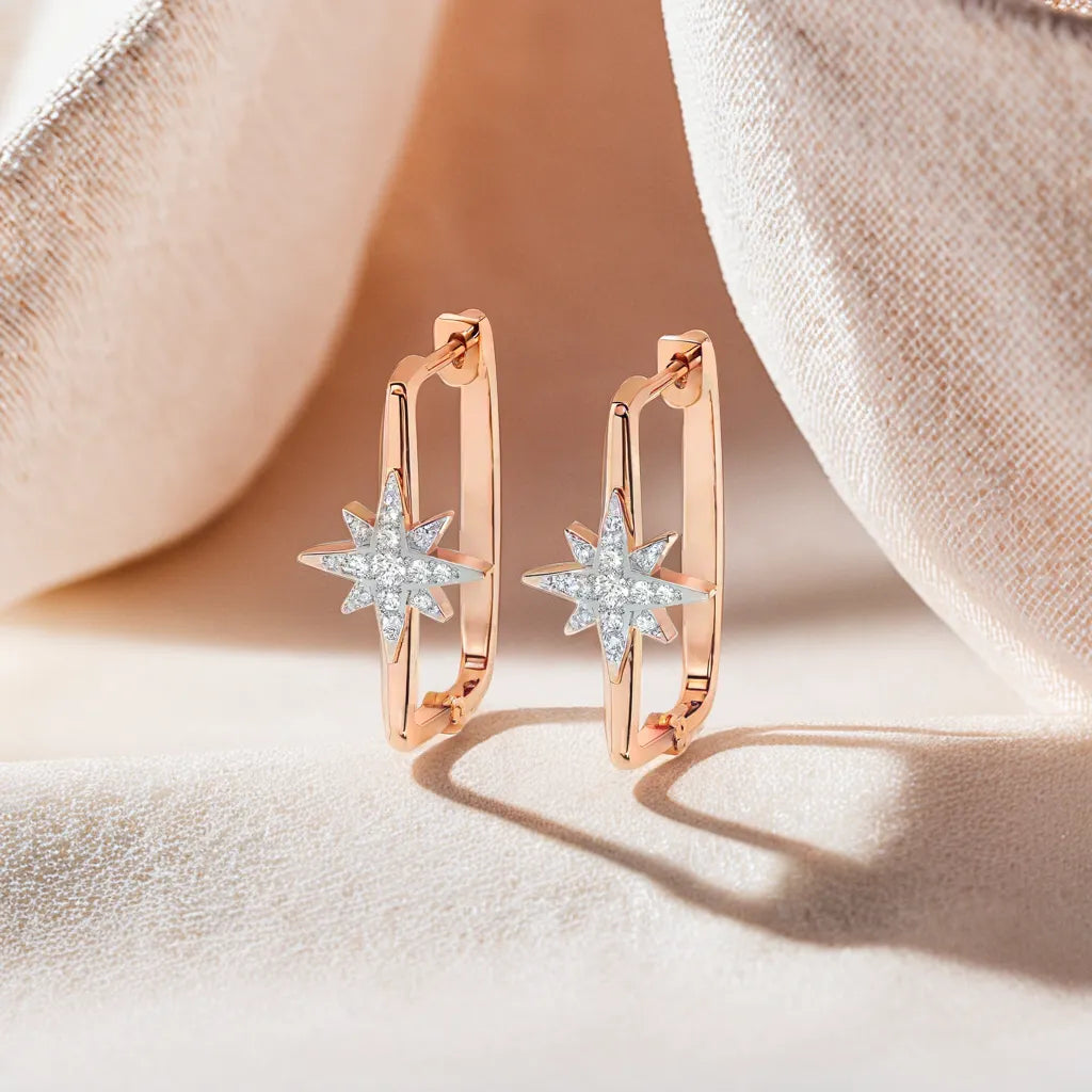 NorthStar Huggies - Lab Diamond Earrings Main image