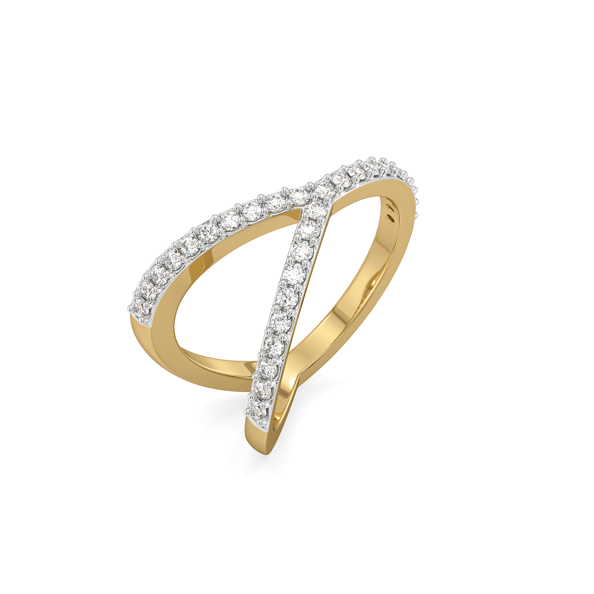 Luxe Interlock - Lab Diamond Cocktail Ring Main image