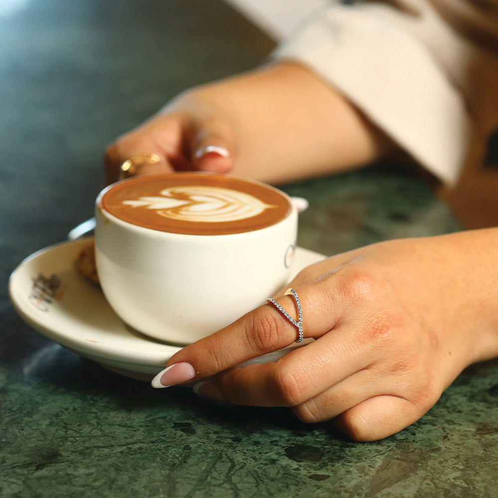 Luxe Interlock - Lab Diamond Cocktail Ring Secondary image
