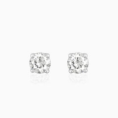 Silver Shining Star Earring For Men