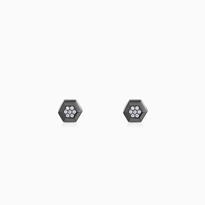 Black Rhodium Adam Stud For Him