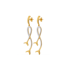 Mermaid Lure - Lab Diamond Drop Earrings