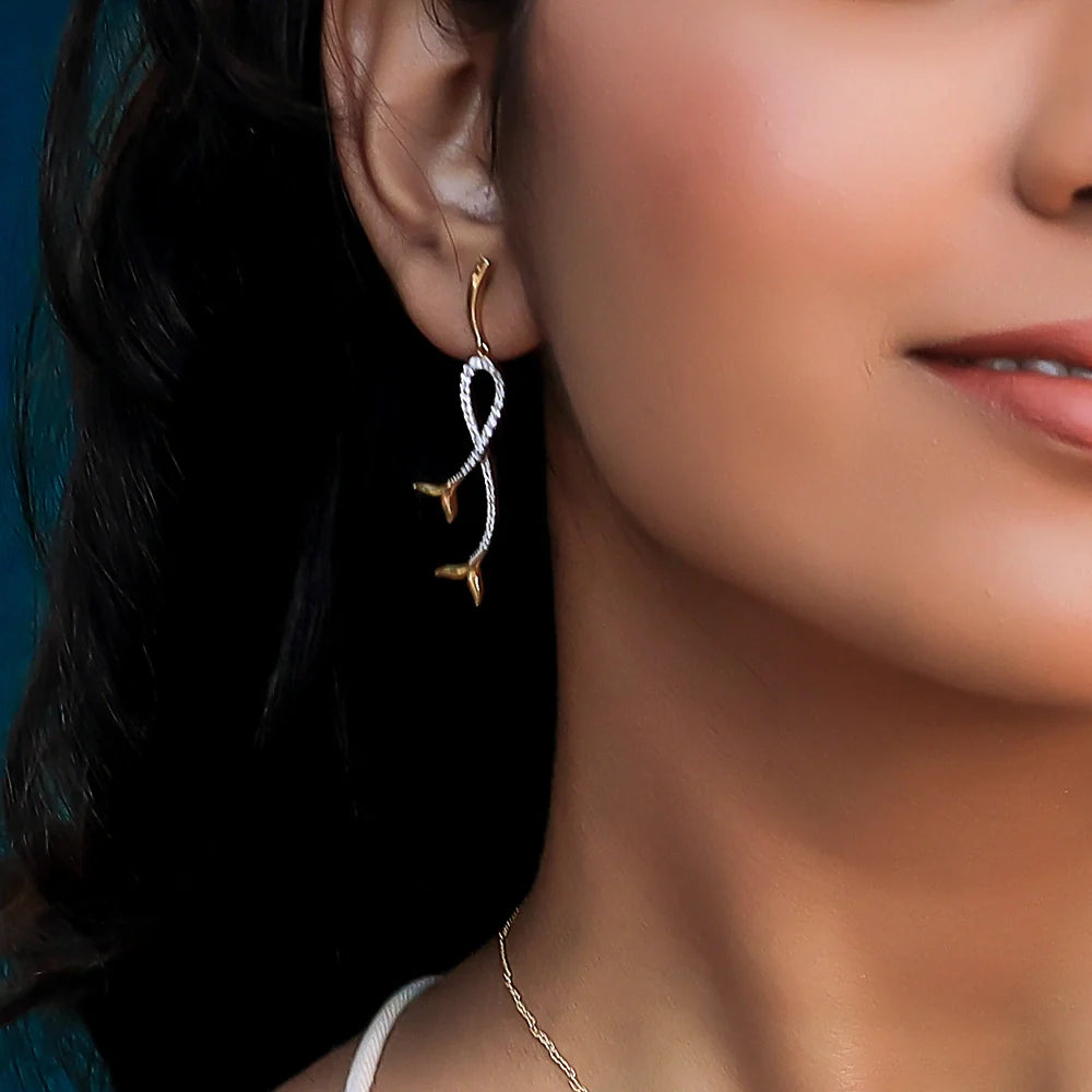 Mermaid Lure - Lab Diamond Drop Earrings