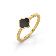 Midnight Enchanted - 18kt Gold Vermeil Fashion Ring