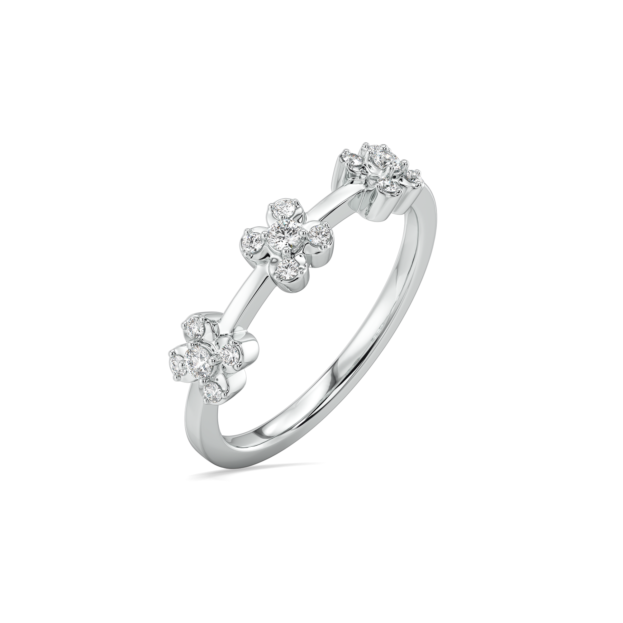 Mini Flower - Lab Diamond Sequence Ring Main image