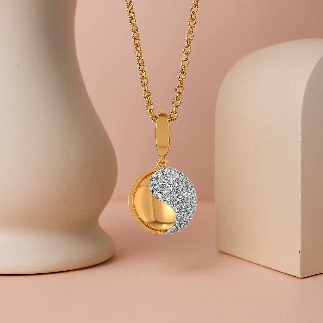 Yin Yang - Lab Diamond Pendant Secondary image