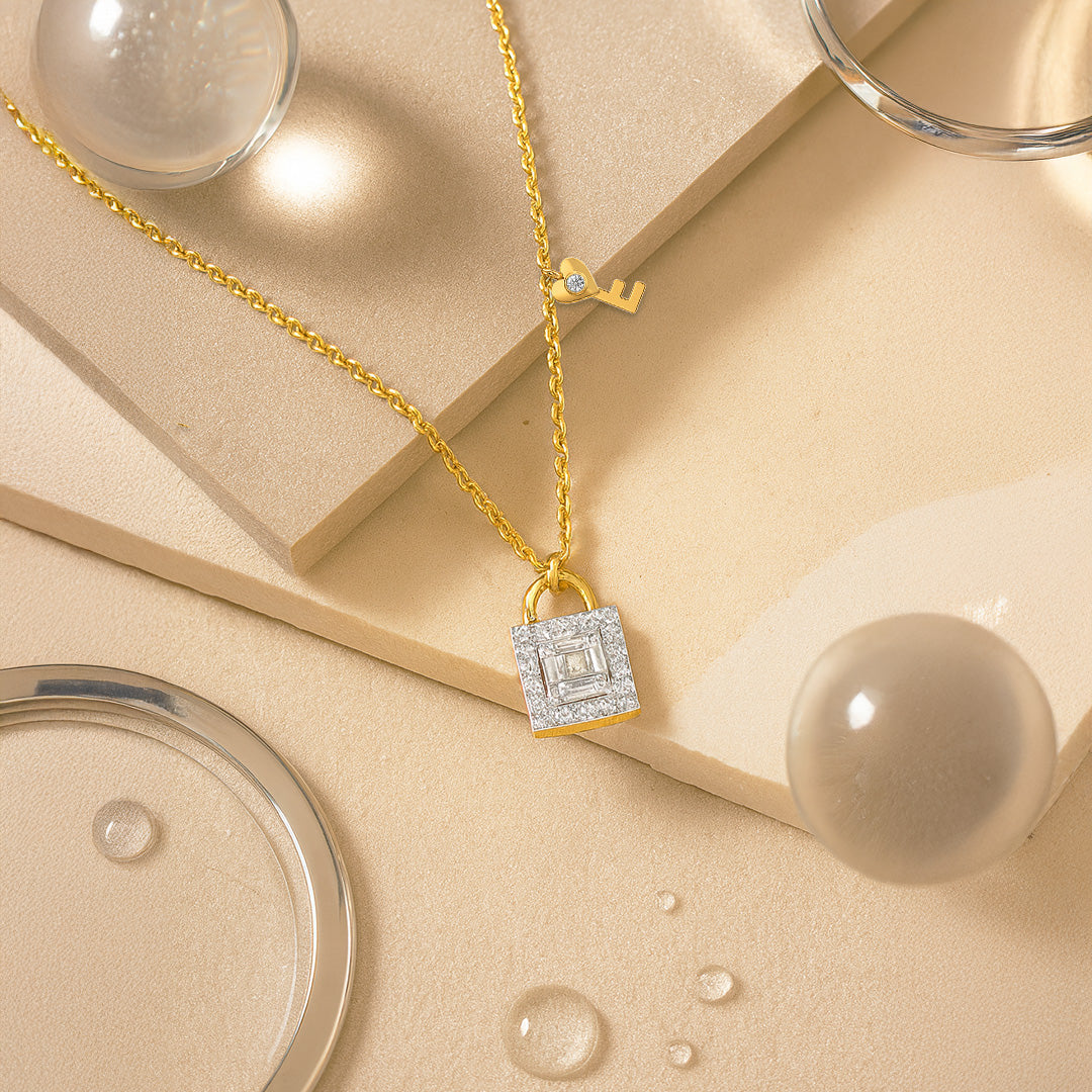 Unlock Me - Lab Diamond Necklace Secondary image