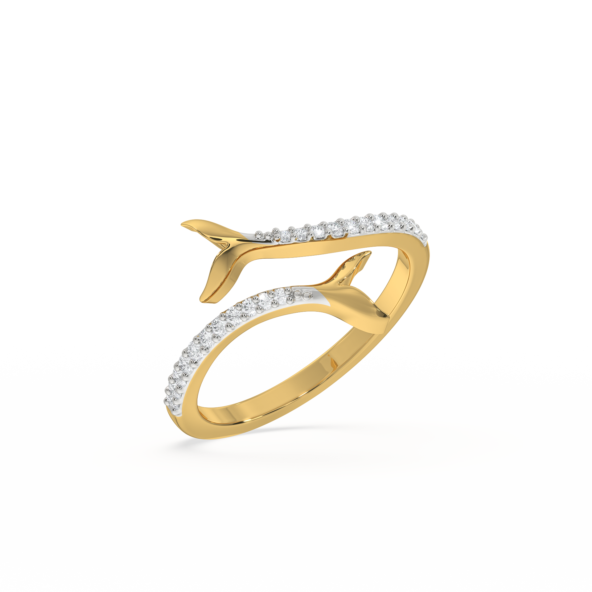 Ocean's Treasure - Lab Diamond Open Top Ring Main image
