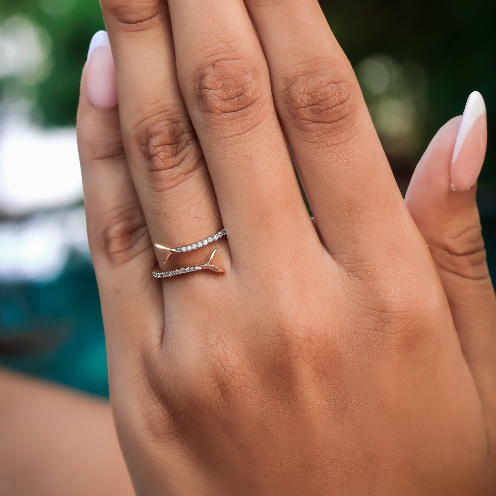 Ocean's Treasure - Lab Diamond Open Top Ring Secondary image