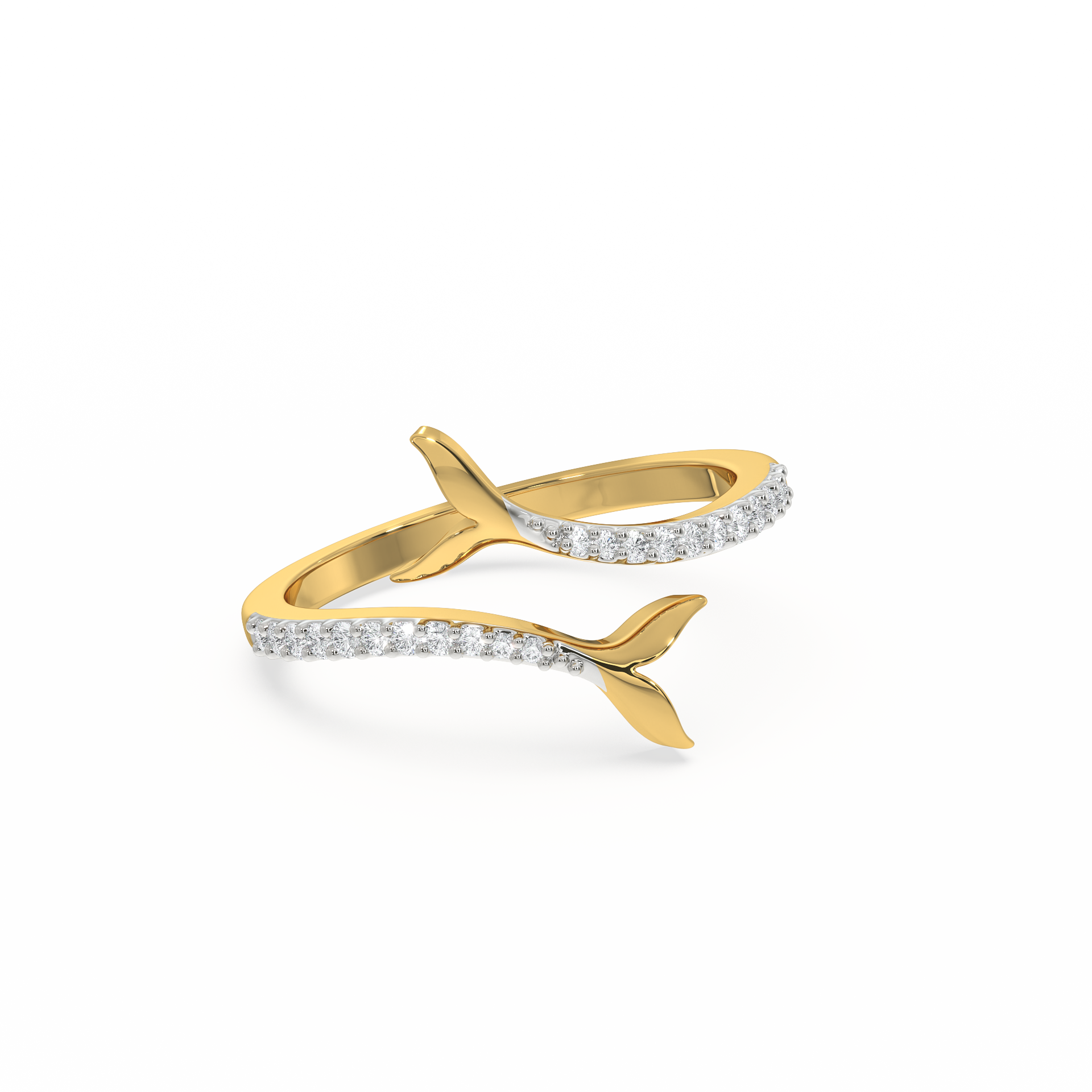Ocean's Treasure - Lab Diamond Open Top Ring