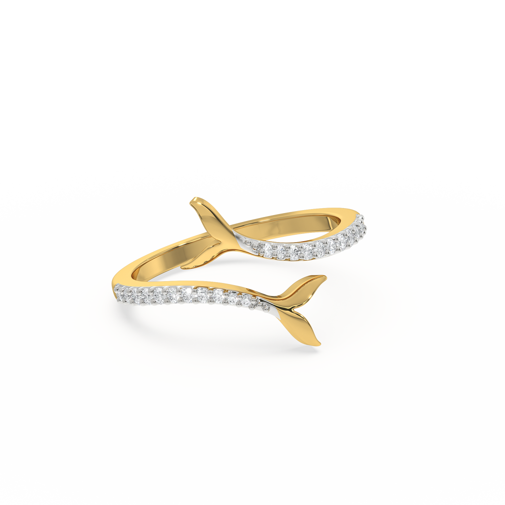 Ocean's Treasure - Lab Diamond Open Top Ring