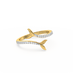 Ocean's Treasure - Lab Diamond Open Top Ring