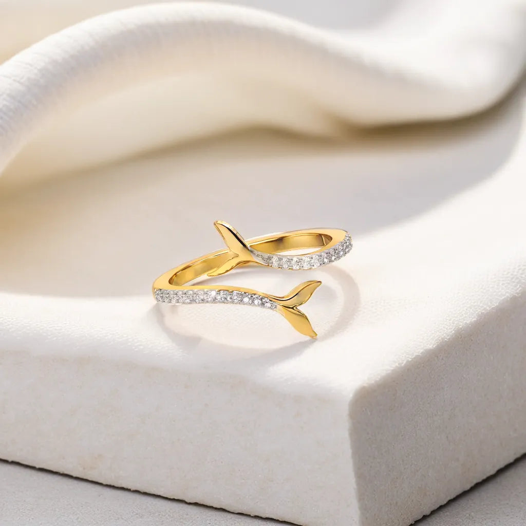 Ocean's Treasure - Lab Diamond Open Top Ring