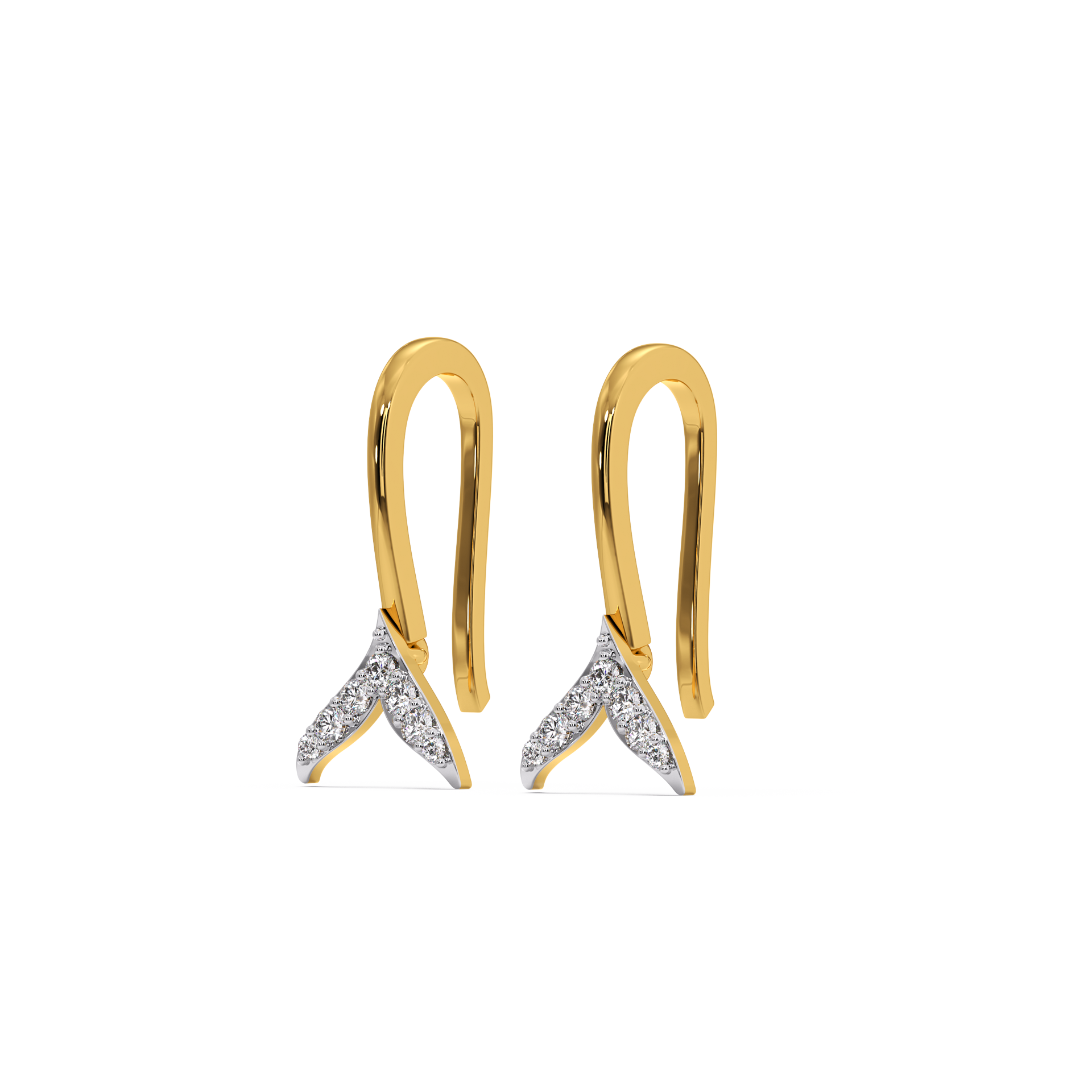 Ocean's Treasure - Lab Diamond Drop Earrings