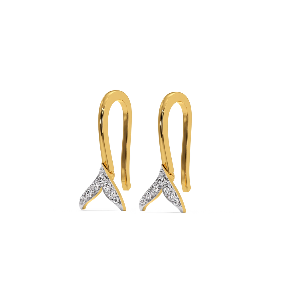 Ocean's Treasure - Lab Diamond Drop Earrings