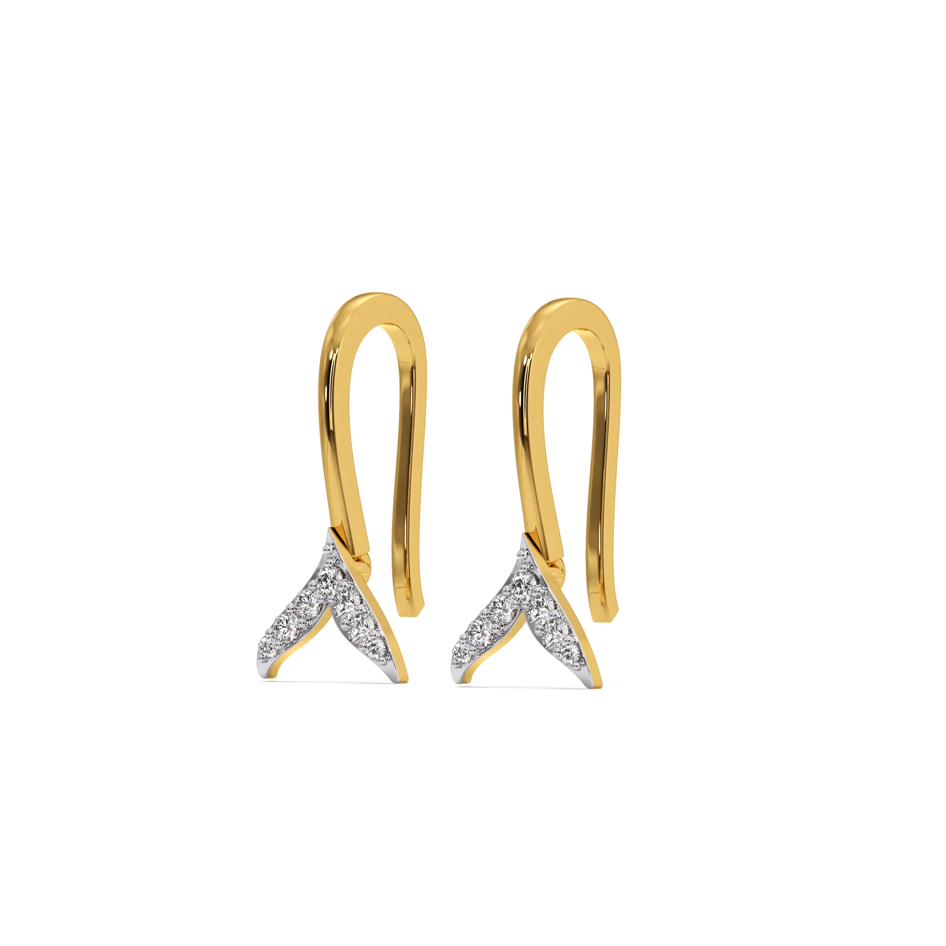Ocean's Treasure - Lab Diamond Drop Earrings