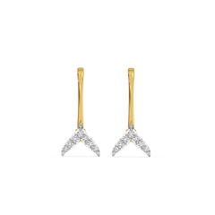 Ocean's Treasure - Lab Diamond Drop Earrings