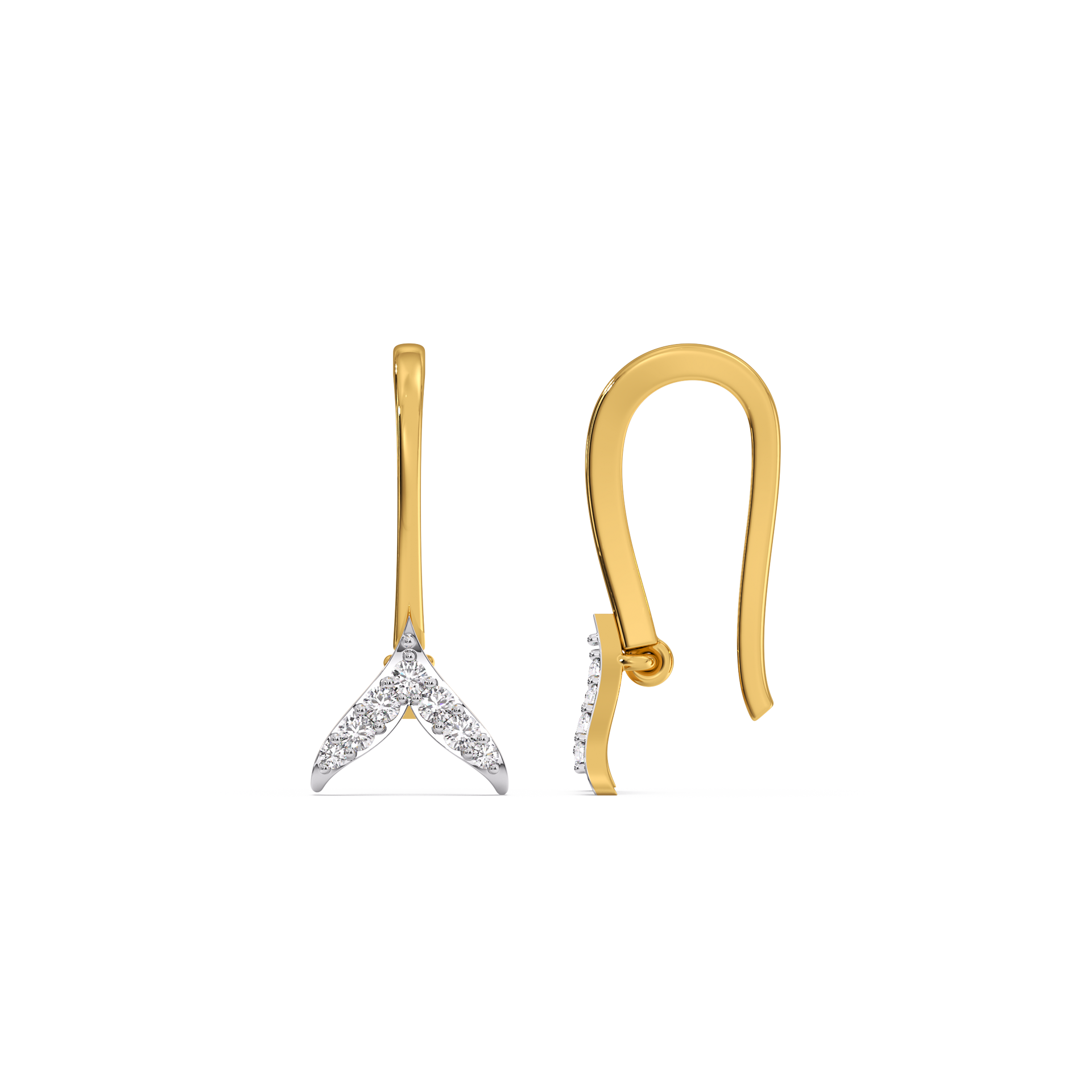 Ocean's Treasure - Lab Diamond Drop Earrings